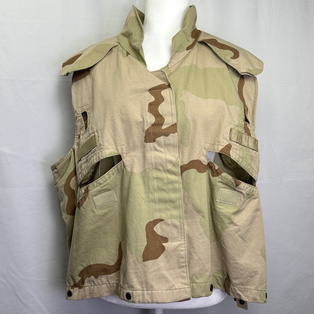 US Military PASGT Vest Cover Tan Excellent 3-Color Desert Camo 8470-01-327-5362